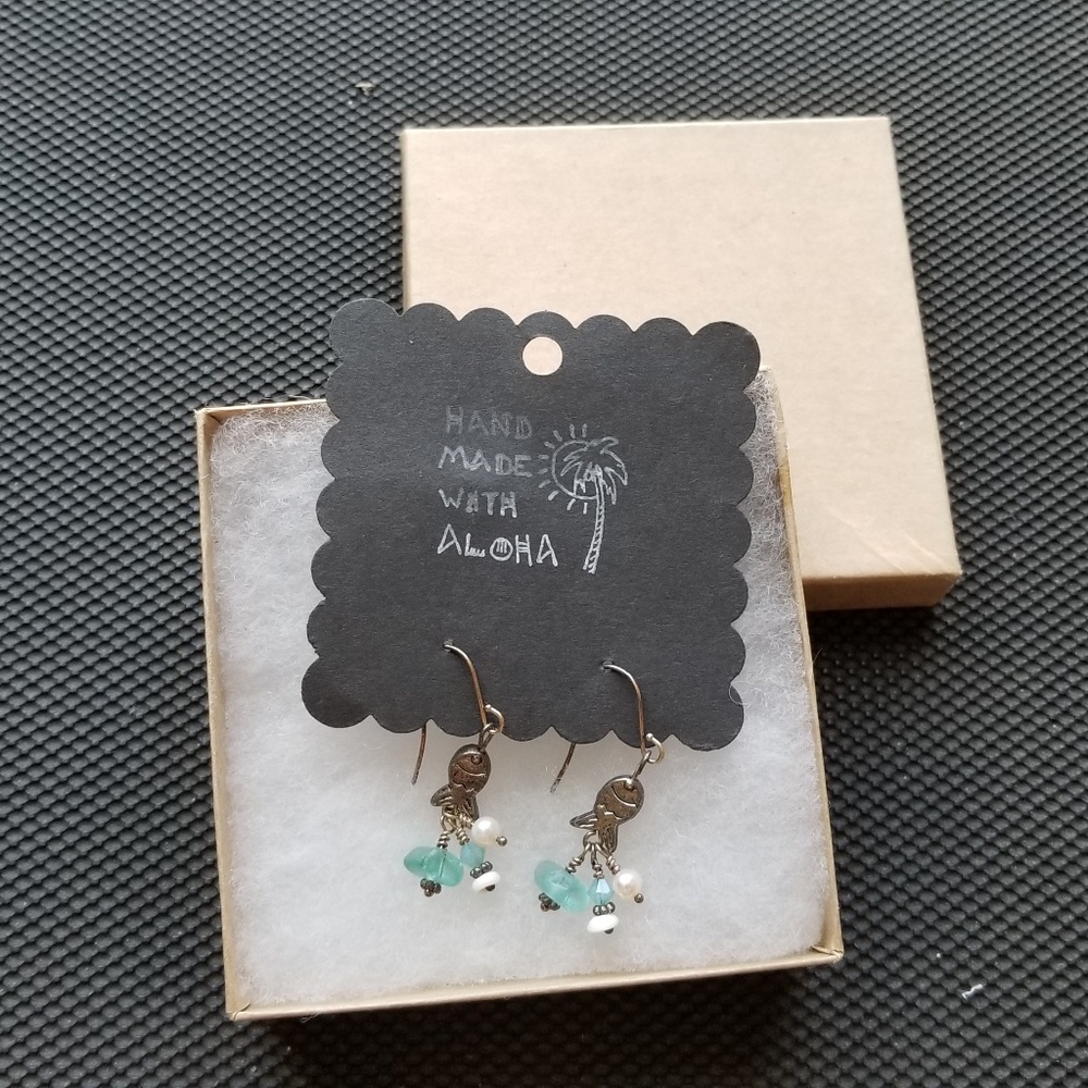 Hawaiian Fish Earrings Hand Made with Aloha